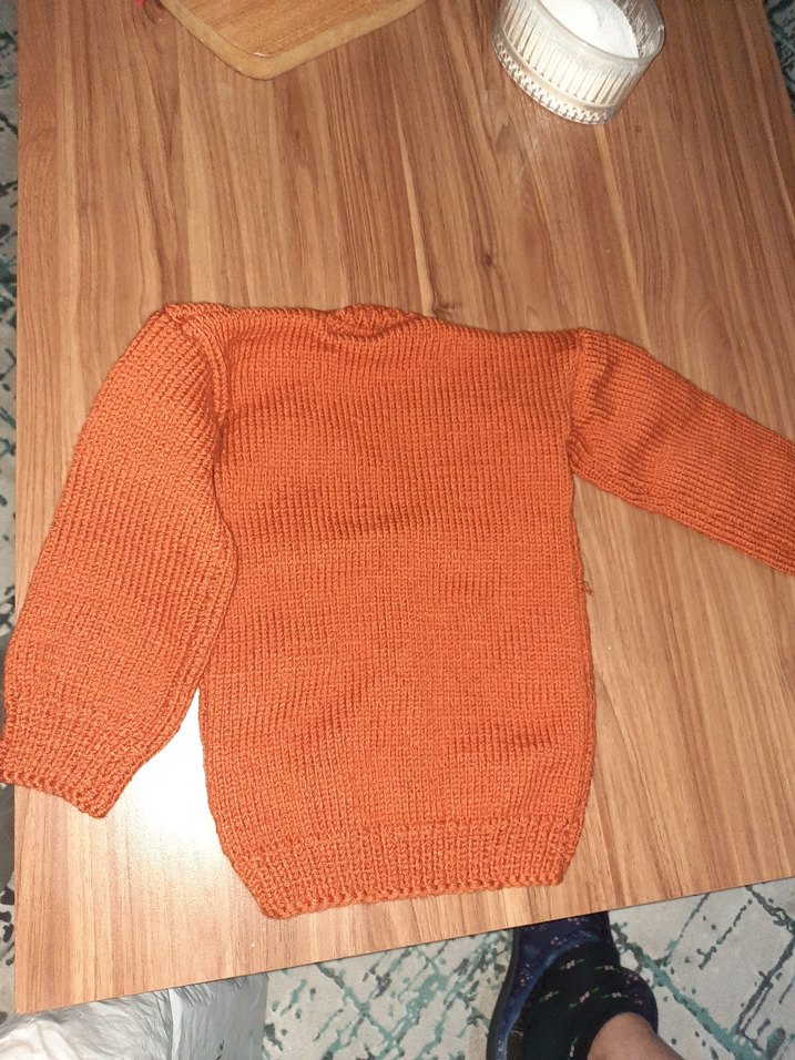 Çiçek Desenli Bohem Örgü Kız bebek Hırka - Görsel 2