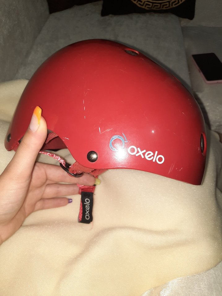 Kırmızı çocuk Biker Kask - Görsel 2