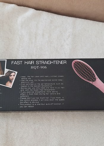 Pembe Saç Düzleştirici Fırça - Görsel 5