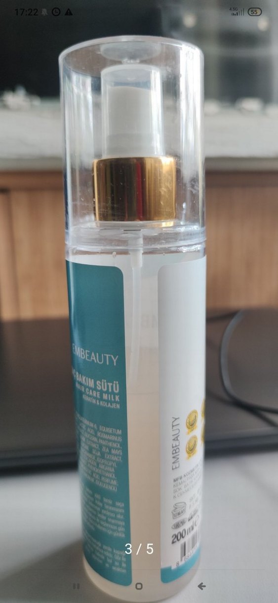 Embeauty Keratin & Kolajen Saç Bakım Sütü 200ml - Görsel 5