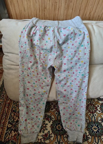 Gri Kalpli Bağcıklı Kız Eşofman Altı - Görsel 2