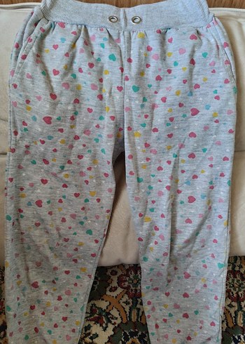 Gri Kalpli Bağcıklı Kız Eşofman Altı - Görsel 7