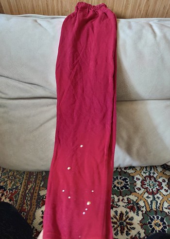 Kırmızı Kız Çocuk Tayt - Görsel 6