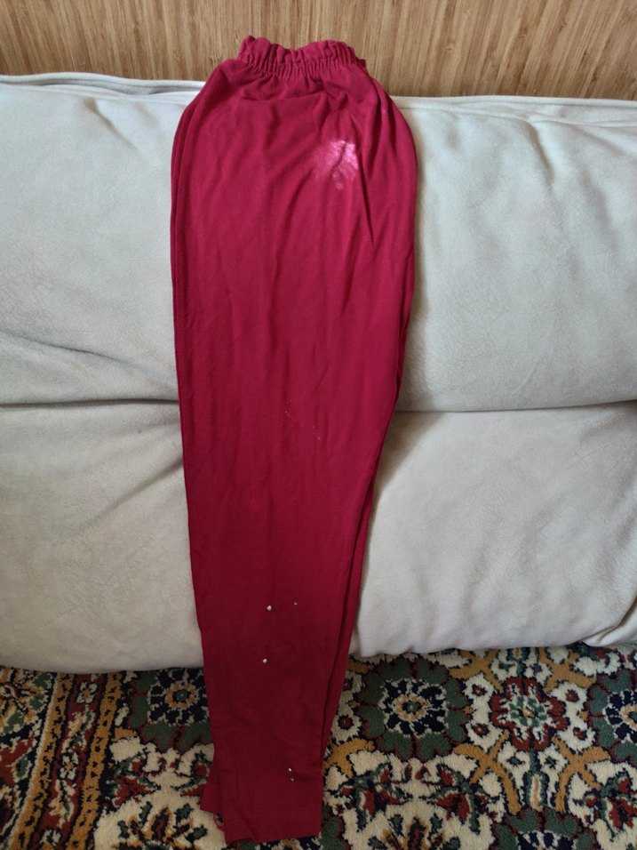 Kırmızı Kız Çocuk Tayt - Görsel 5