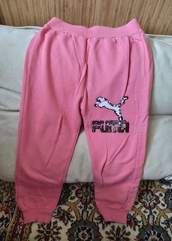 Kızlar için Pembe Rahat Eşofman Altı - Görsel 3