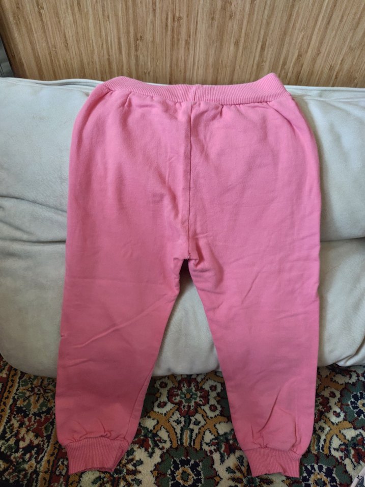 Kızlar için Pembe Rahat Eşofman Altı - Görsel 4