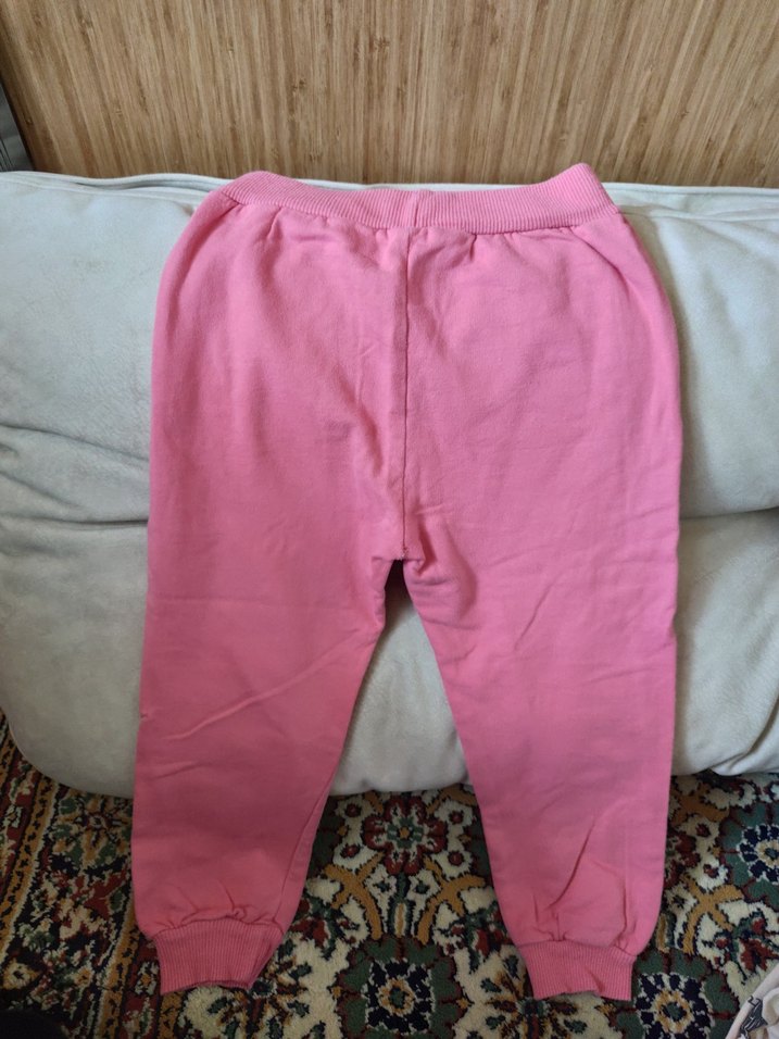 Kızlar için Pembe Rahat Eşofman Altı - Görsel 5