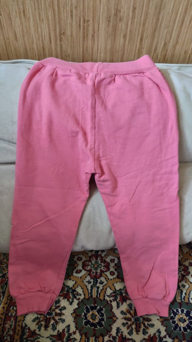 Kızlar için Pembe Rahat Eşofman Altı - Görsel 2