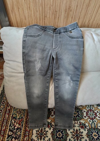 Gri Erkek Çocuk Slim Fit Kot Pantolon - Görsel 3