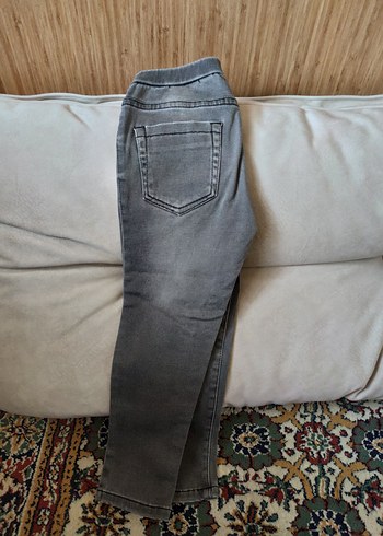 Gri Erkek Çocuk Slim Fit Kot Pantolon - Görsel 4