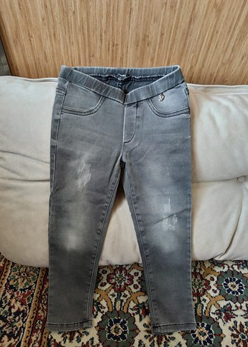 Gri Erkek Çocuk Slim Fit Kot Pantolon - Görsel 2