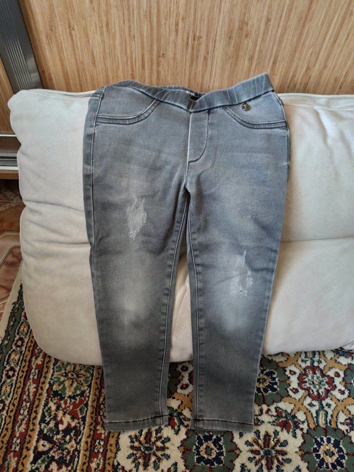 Gri Erkek Çocuk Slim Fit Kot Pantolon - Görsel 3