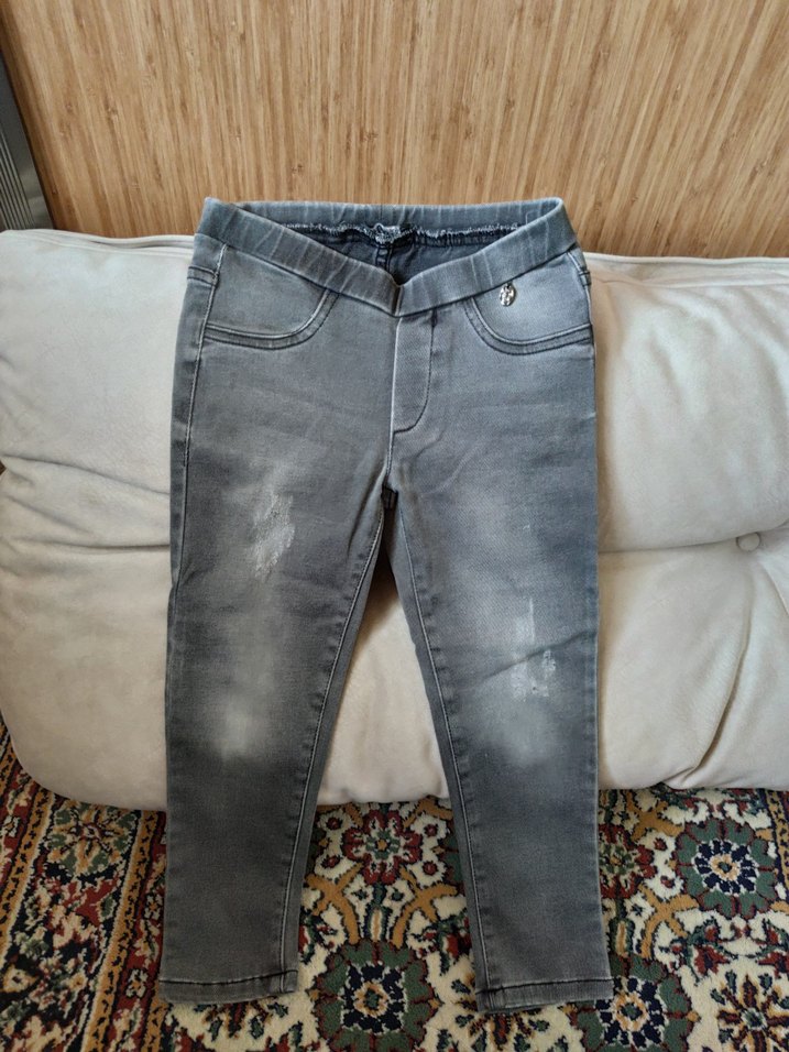 Gri Erkek Çocuk Slim Fit Kot Pantolon - Görsel 2