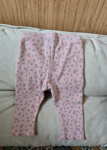 Pembe Pliseli Kız Tayt - Görsel 3