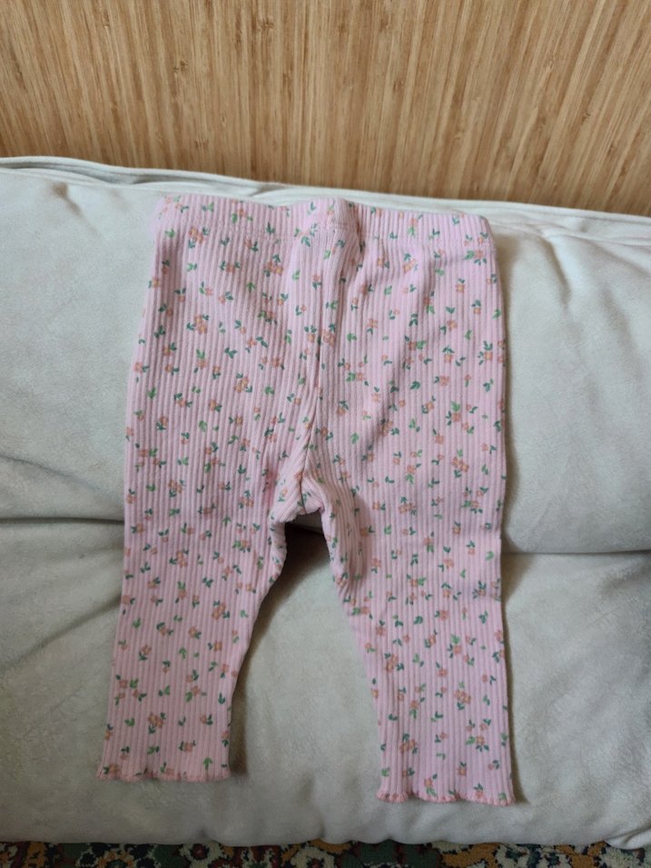 Pembe Pliseli Kız Tayt - Görsel 4