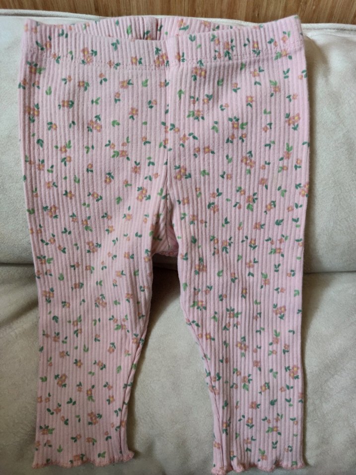 Pembe Pliseli Kız Tayt - Görsel 5