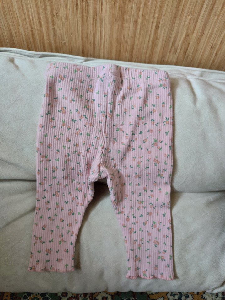 Pembe Pliseli Kız Tayt - Görsel 3