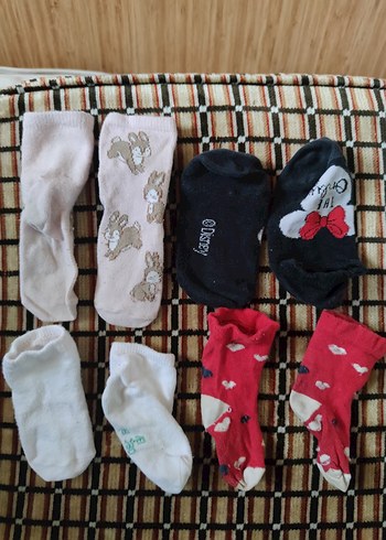 Kız Çocuk Pamuklu Çorap Seti - Görsel 2