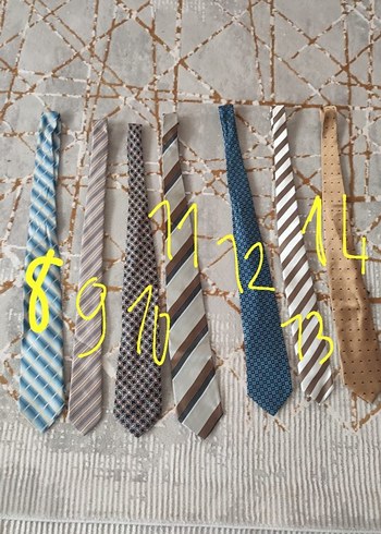 Erkek Çok Renkli İş Kravatları Seti - Görsel 2