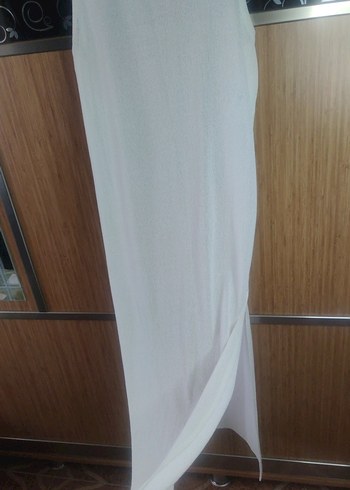 Beyaz Uzun Kolsuz Salaş Elbise plaj elbisesi pareo - Görsel 8