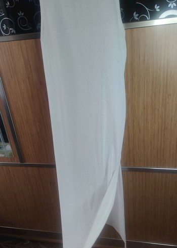 Beyaz Uzun Kolsuz Salaş Elbise plaj elbisesi pareo - Görsel 7