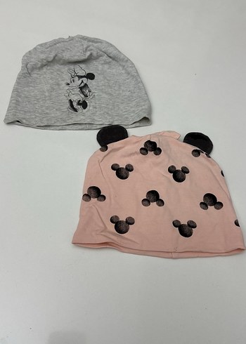 Çocuk Mickey Desenli Bere 2'li Set
