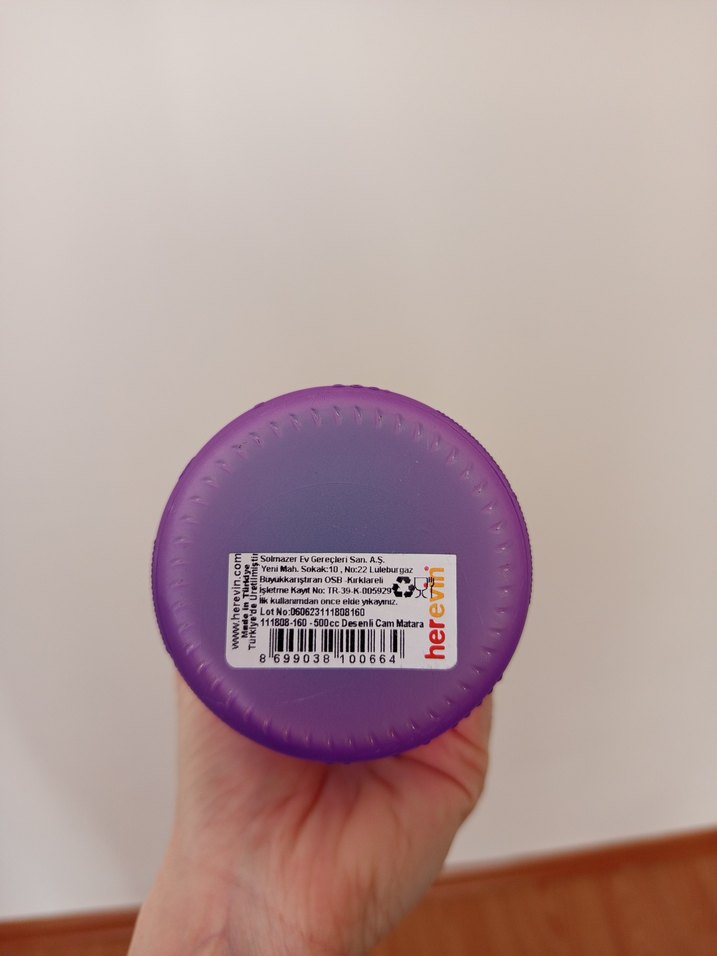 Mavi renk motivasyon matarası - Görsel 3