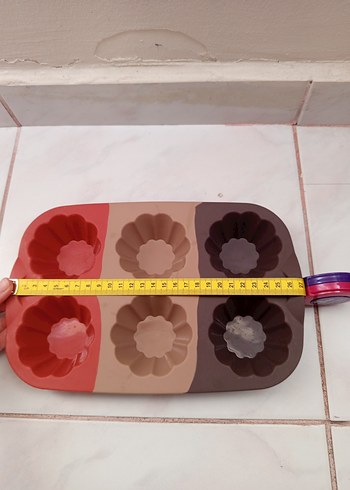 Çok Renkli Silikon muffin Kek Kalıbı - Görsel 3