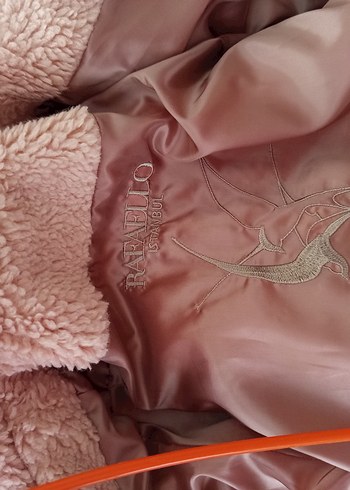 Rafaello İstanbul Pembe Düğmeli  Kadın Peluş kürk - Görsel 6