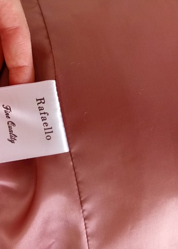 Rafaello İstanbul Pembe Düğmeli  Kadın Peluş kürk - Görsel 4