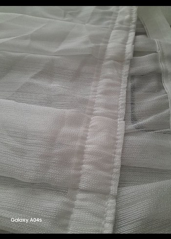 Beyaz bambu Tül Perde - Görsel 3