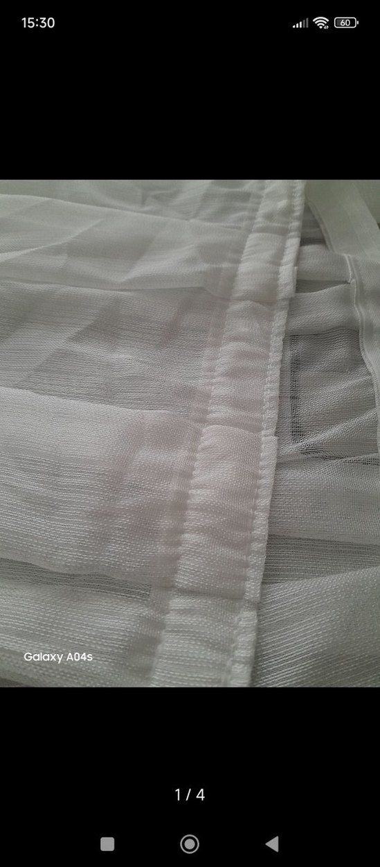 Beyaz bambu Tül Perde - Görsel 3