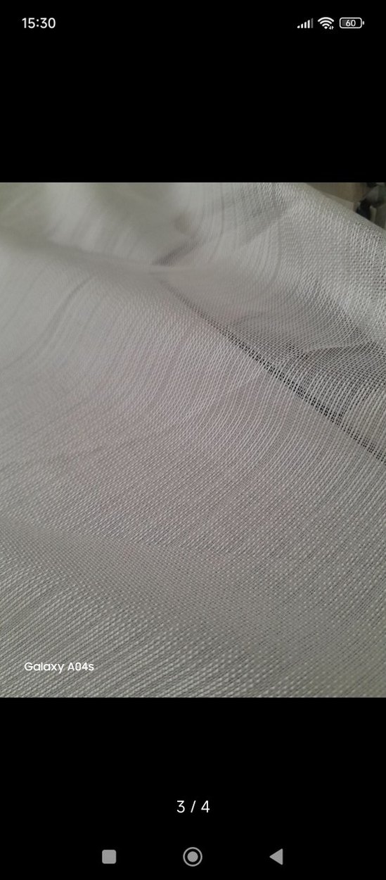 Beyaz bambu Tül Perde - Görsel 4