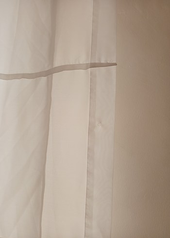 Modern Beyaz Düz Tül Perde - Görsel 3