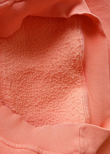 Turuncu kapşonlu sweatshirt - Görsel 4