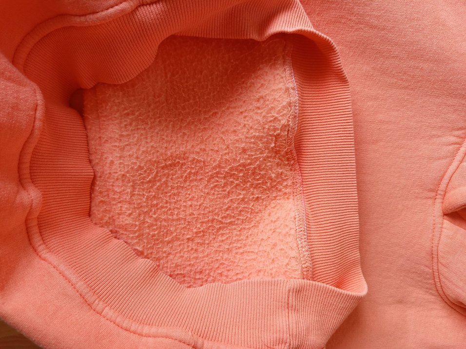 Turuncu kapşonlu sweatshirt - Görsel 4