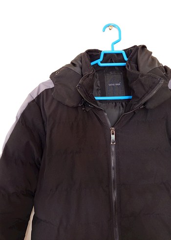 Siyah Fermuarlı Erkek Midi Mont - Görsel 2