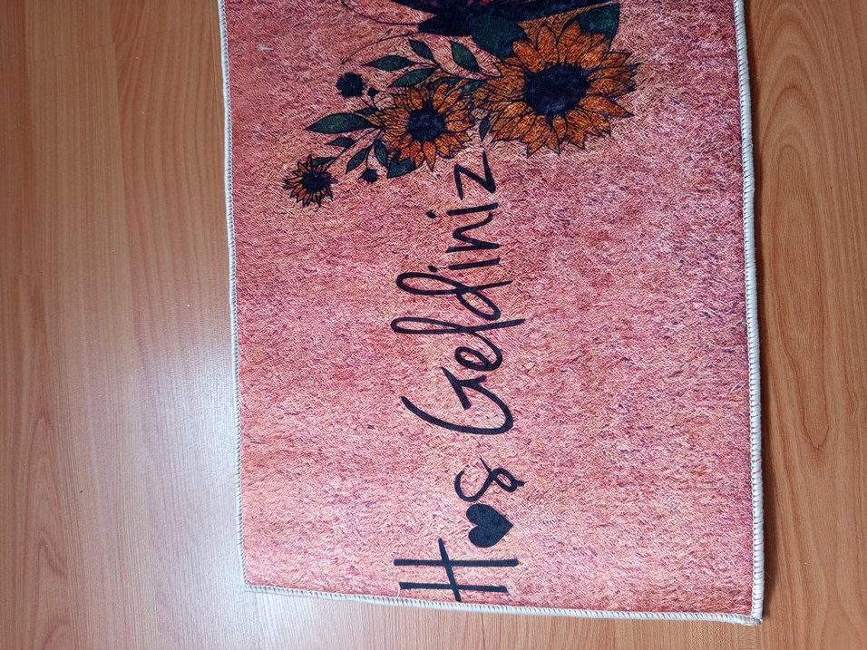 Hoş geldiniz yazılı kapı önü paspası - Görsel 3