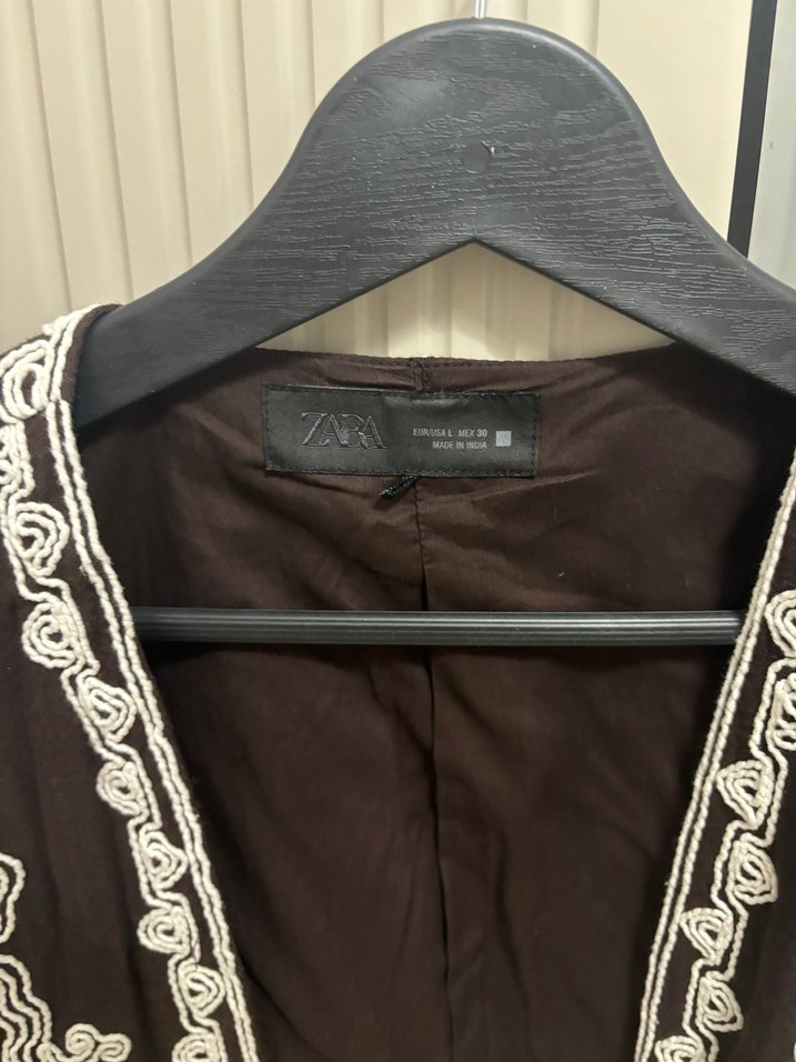 Pamuk kumaş Zara yelek - Görsel 3