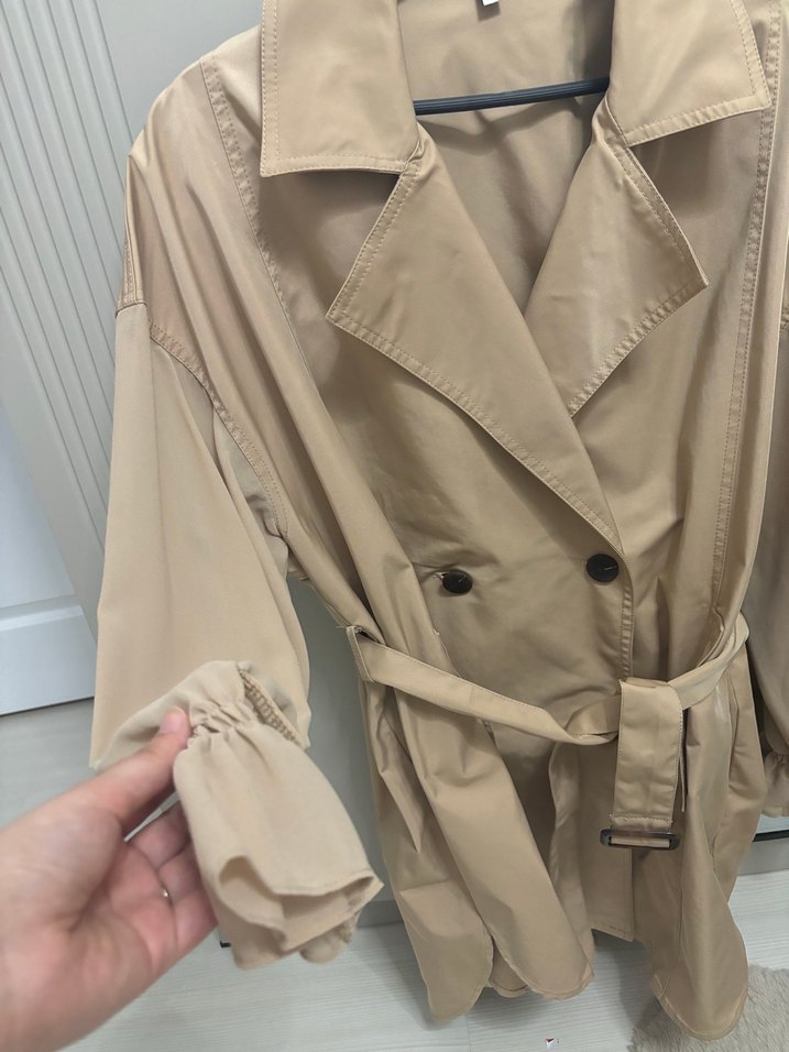 Bej Kadın Midi Trençkot - IPEKYOL - Görsel 2