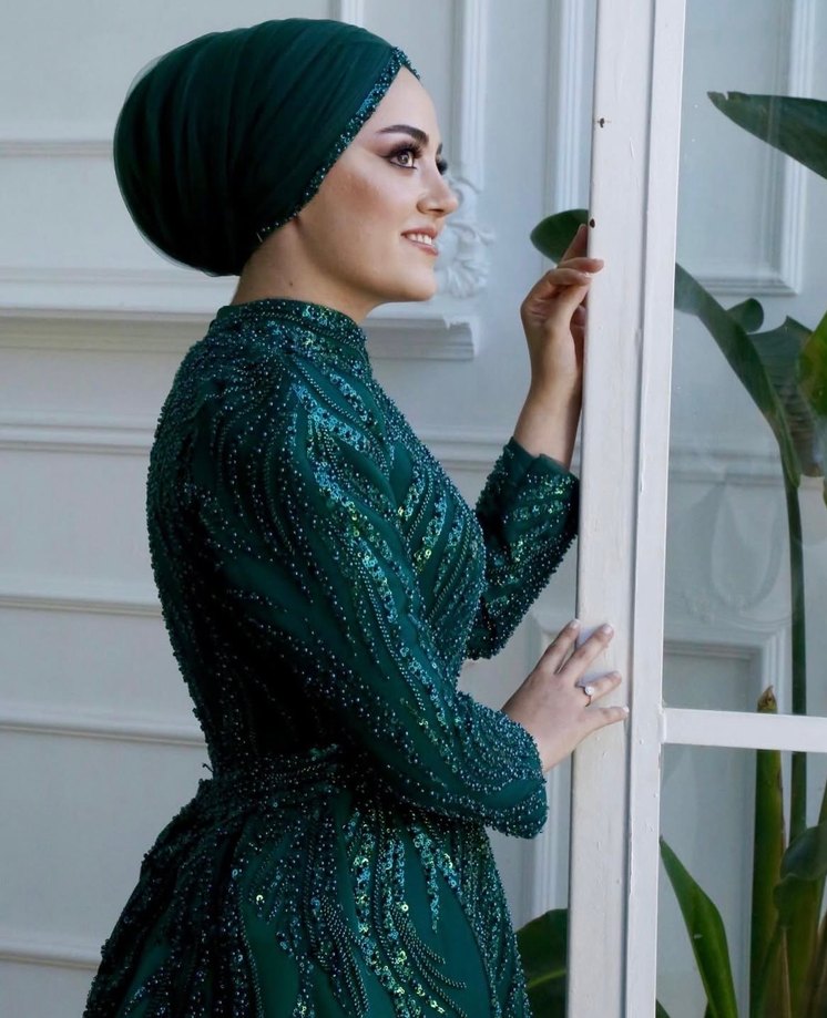 Tesettür nişanlık/kınalık - Görsel 5