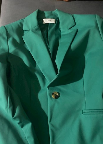 Düğmeli Yeşil Kadın Blazer Ceket