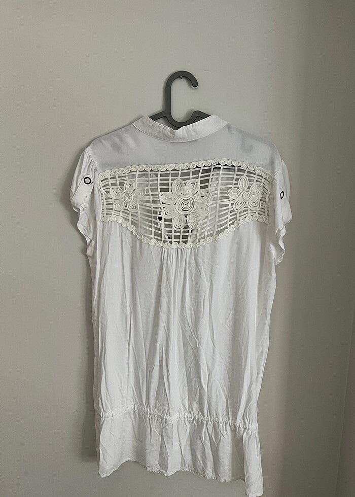 Gömlek tarzında tunik - Görsel 3