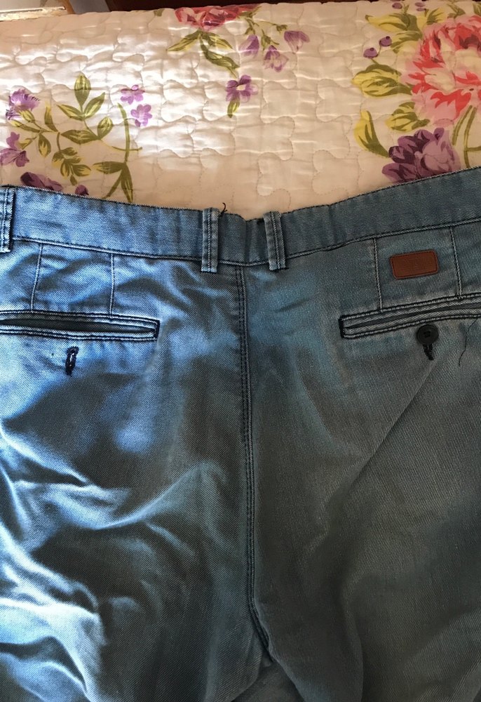 Baggy Mavi Yıkamalı Pantolon - Görsel 3