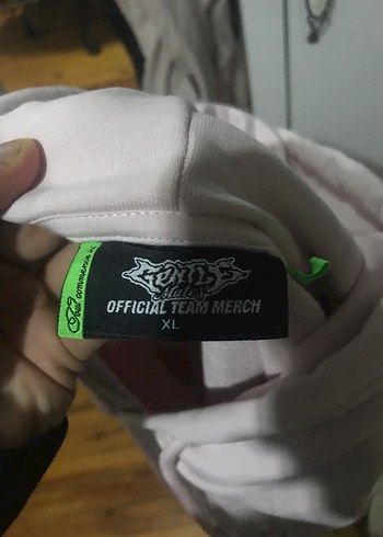 Gentle Mates Pembe Nakışlı Hoodie - Görsel 3