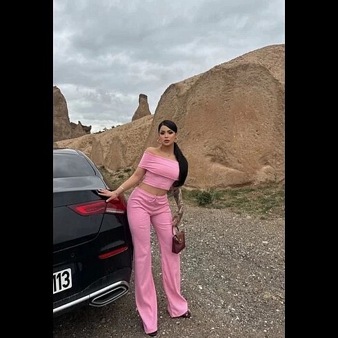 m Beden Madonna Paça Bol Paça Pantolonlu Takım