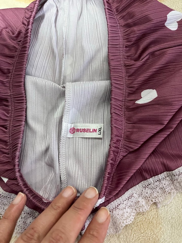 Dantel Detaylı Mor Mini lor - Görsel 2