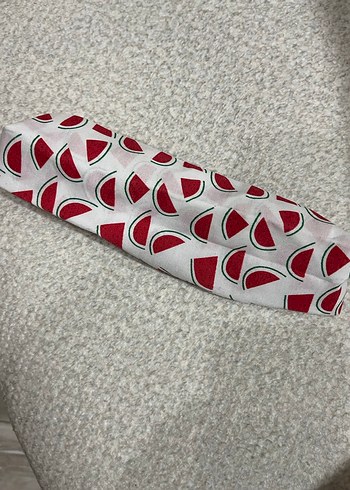 Renkli Karpuz Desenli Fırfırlı Saç Bandı - Görsel 2