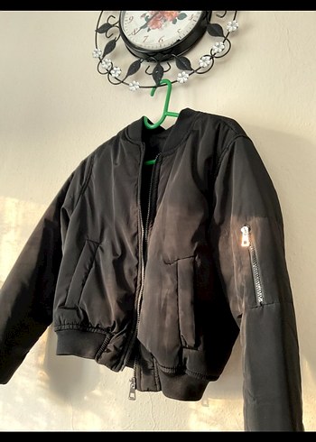 Trendyol & Milla Siyah Oversize Kadın Bomber Ceket