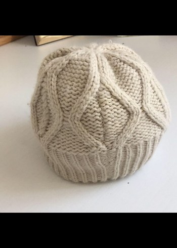 Bej Örgü Çocuk Bere Kulaklıklı - Görsel 4